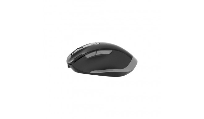 OMEGA MOUSE WIRELESS SILENT RECHARGEABLE BLACK GREY [46045]