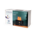 PLATINET FLAME AROMA DIFFUSER HUMIDIFIER 180ML 4,5W BLACK + 10 ML LAVENDER ESSENTIAL OIL [46109]