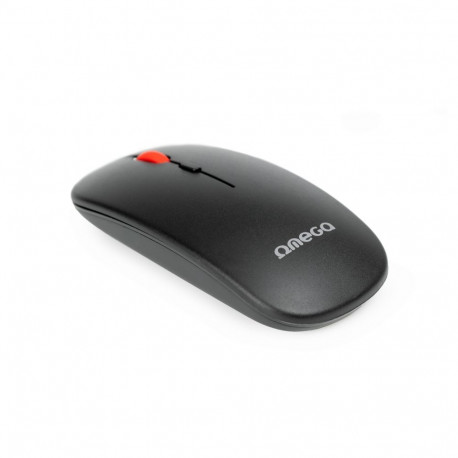 OMEGA MOUSE BLUETOOTH WIRELESS 2.4G 1600DPI RECHARGEABLE USB-C OFFICE BLACK [46067]