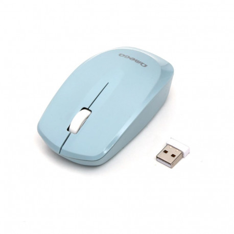 OMEGA MOUSE WIRELESS 1200DPI 2,4GHz OM229 USB NANO LIGHT BLUE [45867]