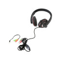 FREESTYLE HI-FI STEREO HEADSET + MIC + ADAPTER 2-1 FH4009 BLACK [42679]