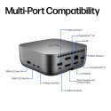 HP Thunderbolt 4 Ultra Dock G6 280W w/Combo Cable - 5x USB-A, 2x USB-C, 1x USB-C Thunderbolt 4, 2x D