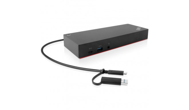 ThinkPad Hybrid USB A/C Dock 2xDisplayPort, 2xHDMI, 2x3840x2160-60Hz, 1Gbit LAN, 1xUSB-C Front 5xUSB