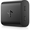 HP 65W USB-C Dual Port (45W+20W) GaN AC Power Adapter Travel Notebook Charger / fits ProBook 440 450