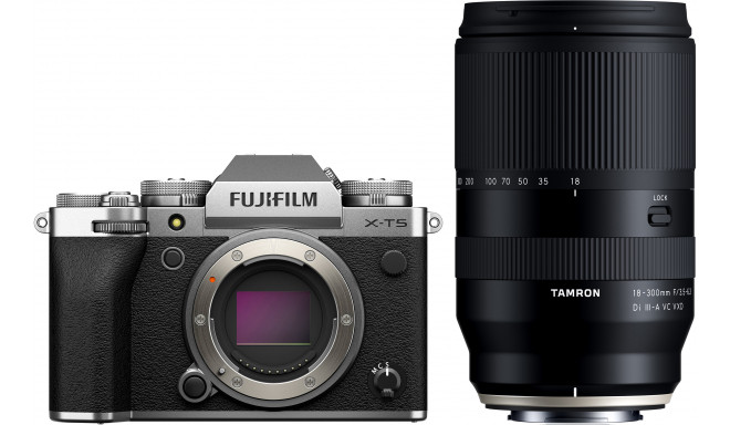 Fujifilm X-T5 + Tamron 18-300mm, silver