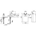 MIXER AND HEATER SET 1023F CHROM