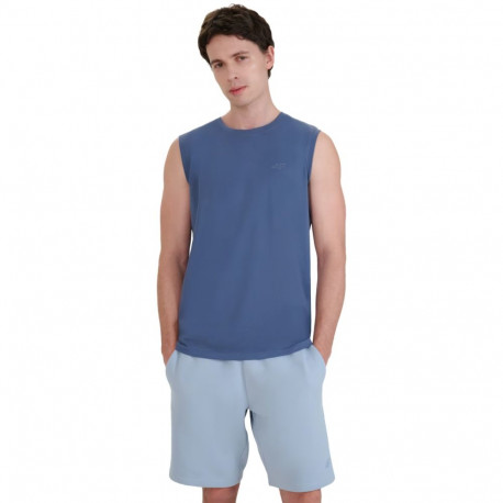 Koszulka męska 4F M125 denim 4FWMM00TSLEM125 32S L