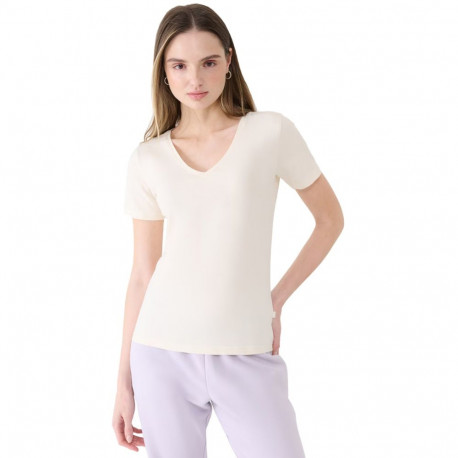 Koszulka damska 4F F1990 złamana biel 4FWSS25TTSHF1990 11S M