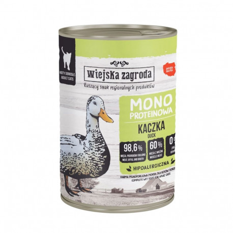 WIEJSKA ZAGRODA monoproteiin part märg kassitoit 400g