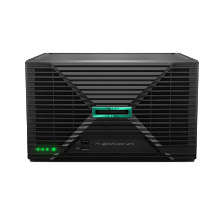 HPE ProLiant MicroServer Gen11 E-2434 4c 32GB-U 4LFF-NHP 2x4TB HDD 180W External PS EMEA Cmp Mod Svr