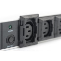 Digitus aluminum outlet strip, 10 outlets, 2 m supply IEC C14 plug