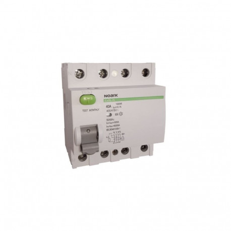 108366 Residual current circuit breakers Noark Ex9L-N 4P 40A A 100mA