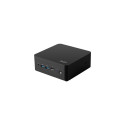 MSI CUBI NUC AI 1UMG-018BEU PC/workstation barebone Mini PC Black 155H Intel SoC