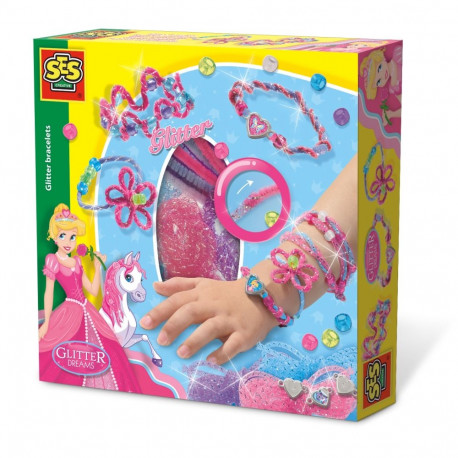 SES Glitter bracelets
