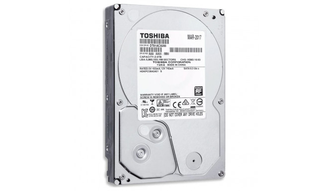 Toshiba 2TB 3.5" SATA III kõvaketas (DT01ACA200)
