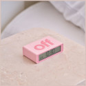 Lexon Flip Mini dual-sided alarm clock pink