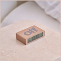 Lexon Flip Mini Dual-Sided Alarm Clock soft gold LR158D1