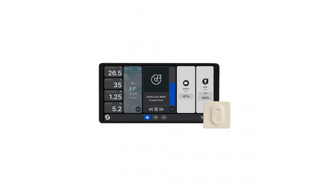 Dual Control Panel Shelly Wall Display X2 WiFi/BLU (silver) + BLU H&T