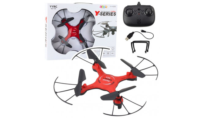Dron Y20 UFO Zdalnie Sterowany Światła Obrót 360° Czerwony