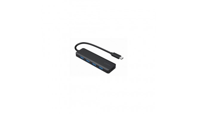 Gembird UHB-CM-U3P4P-01 interface hub USB 3.2 Gen 1 (3.1 Gen 1) Type-C Black
