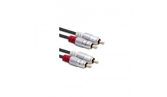 Qoltec 52337 audio cable 2 m 2 x RCA Black