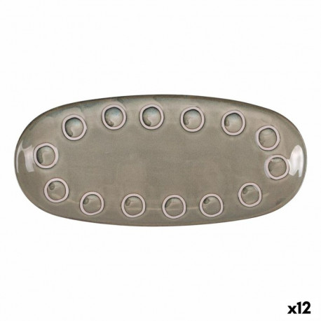 Serveerimisvaagen La Mediterránea Almudena Hall ovaalne 33 x 14,8 x 2,7 cm (12 Ühikut)