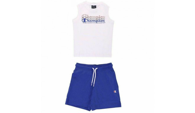 Children's Sports Outfit Champion White 2 Pieces Blue