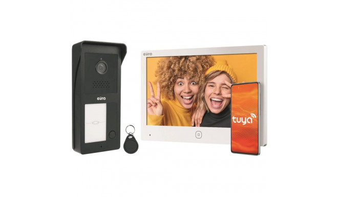 EURA 2-wire video door phone VDP-49A3-2TY white