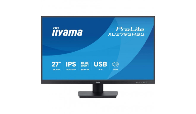 iiyama ProLite 27" IPS-tehnoloogiaga paneel USB-hubiga ja 100Hz värskendussagedusega