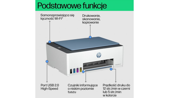HP Smart Tank 585 kõik-ühes printer, kodu ja kodukontori jaoks, prindi, kopeeri, skaneeri, juhtmevab