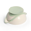 Babyono suction bowl with spoon cream green 1063/07