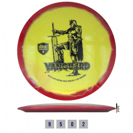Discgolf DISCMANIA Fairway Driver S-LINE HORIZON VANGUARD Yellow/Red 9/5/0/2