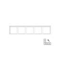 FRAME K14-445-05.M/WM 5PL MODERN WHITE