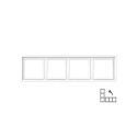 FRAME K14-445-04.M/WM 4PL MODERN WHITE