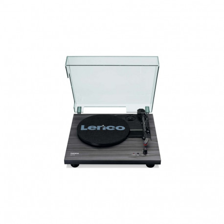 Lenco LS-10 record player with speakers black