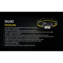 HEADLAMP NU SERIES 1000 LUMENS/NU40 NITECORE