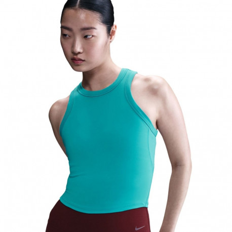 Nike naiste treeningsärk Dri-Fit One Fitted Crop FN2806 345 2XL, türkiissinine