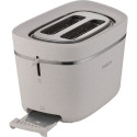 Philips Eco Conscious Edition Toaster HD2640/10 (white (matt), 830 watts, for 2 slices of toast)