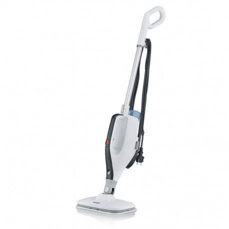 Severin 2-in-1 steam cleaner SC 7145 (white/black, 1,400 watts, with combo accessories)