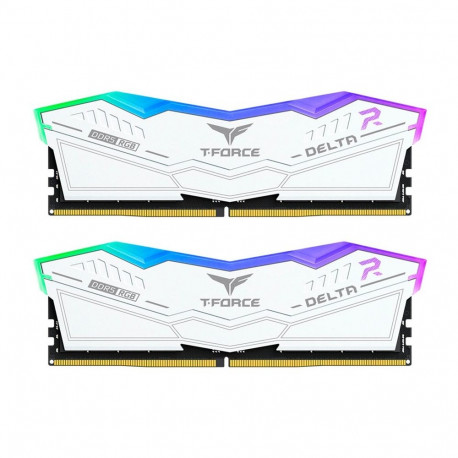 Team Group DDR5 - 16GB - 6400 - CL - 32 RGB white, dual kit TEM, memory (white, FF4D532G6400HC32ADC0