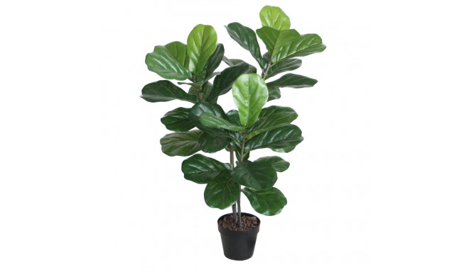 Kunstpuu FIDDLE LEAF, H100cm, 2 tüvega, must pott
