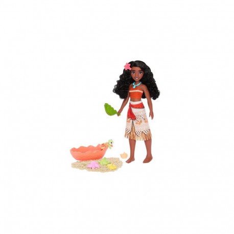 Disney Princess Ocean Friends Vaiana Doll with Moldable Sand, Animal Friend &amp; 8 Accessories