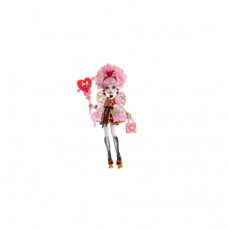 Monster High Scary Sweet Birthday Cupid Asteria Doll in Party Dress with Balloon & Gift