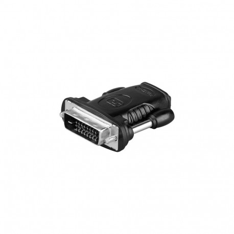 Goobay 68482 cable gender changer HDMI 19pin F DVI-D 24+1pin M Black