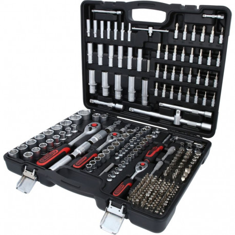 KS Tools 1/4 +3/8 +1/2 padrunvõtmete komplekt 255-osaline