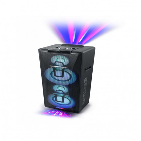 Muse Party Box Double Bluetooth CD Speaker M-1990 DJ 1000 W, Wireless connection, Black, Bluetooth