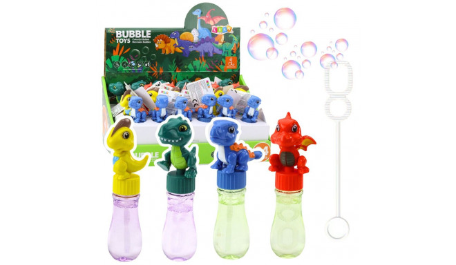 Bańki Mydlane Dinozaur Ruchoma Figurka Kolorowy 14cm Mix