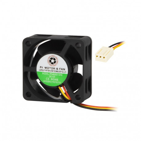85-413# Wentylator 40x20mm 12v kulkowy 3-przewodowy