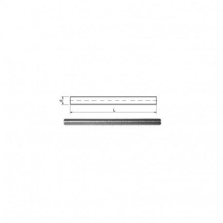 THREADED ROD M18X2000 ZN