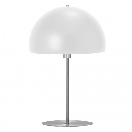 PLATINET TABLE LAMP E27 25W METAL ROUND SHADE 1,5 M CABLE WHITE [45674]